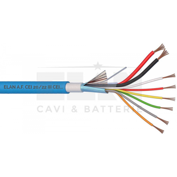 047061 | Καλώδιο Συναγερμού με Θωράκιση 2×0.75mm + 6×0.22mm (100m)