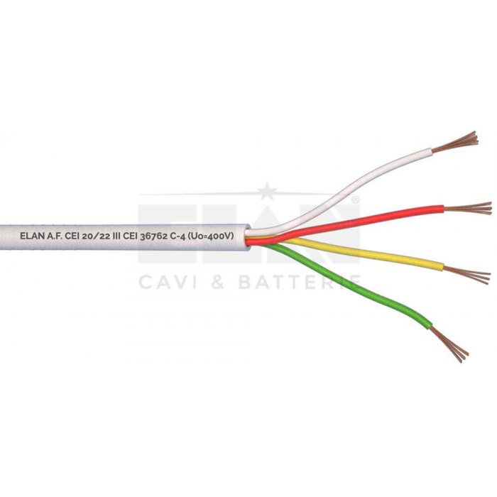 050041 | Καλώδιο Συναγερμού 4×0.22mm (100m)