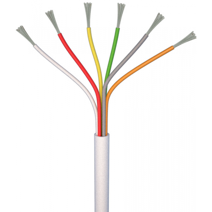 050061S | Καλώδιο Συναγερμού Επικασσιτερωμένο 6×0.22mm (100m)