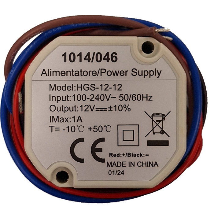 1014/046 | Τροφοδοτικό 12Vdc / 1A 1014/046 | Τροφοδοτικό 12Vdc / 1A