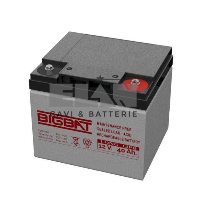 1240 | Μπαταρία Μολύβδου VRLA LONG LIFE 12Vdc 40Ah