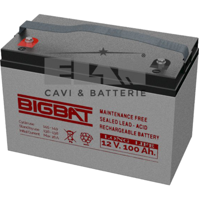 1290 | Μπαταρία Μολύβδου VRLA LONG LIFE 12Vdc 100Ah