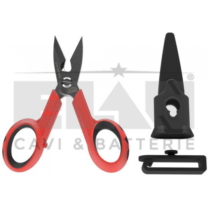 409020 | Επαγγελματικό Ψαλίδι για Απογύμνωση Καλωδίων με Θήκη Ζώνης