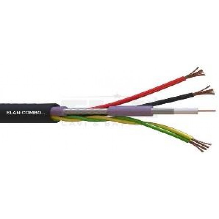 83155 Ομοαξονικό καλώδιο MINI ΗD MCX + 2×1.50mm + 2×0.50TW με μόνωση LSZH (Low Smoke Zero Halogen)