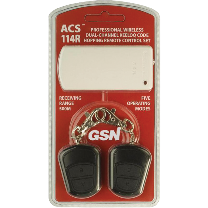 ACS-114R | Σετ Πομπός / 2 Δέκτες KEELOQ