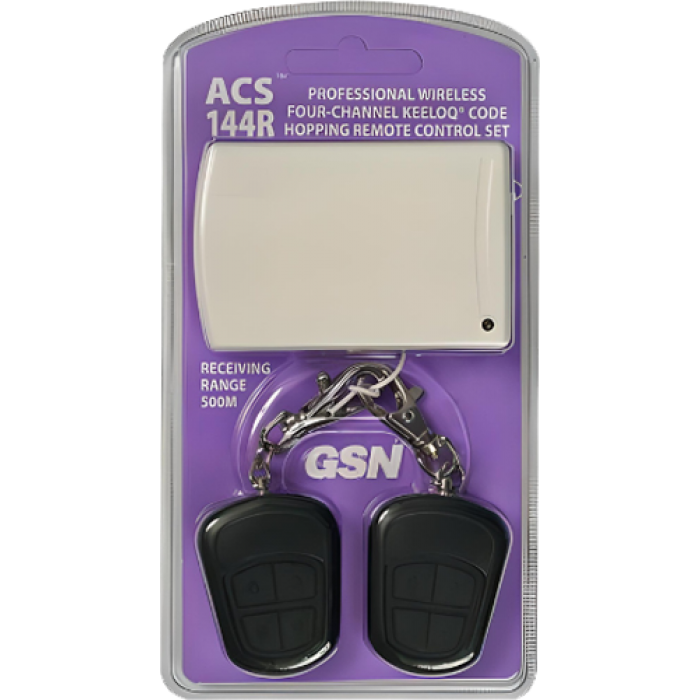 ACS-144R | Σετ Πομπός / 2 Δέκτες KEELOQ 500m