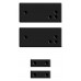 KIT SPACER BLACK x WIC4 MINI Κιτ Αποστάτες / Βάση για Μαγνητικές Επαφές