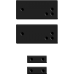 KIT SPACER BLACK x WIC4 MINI | Kit Αποστάτες / Βάση για Μαγνητική Επαφή
