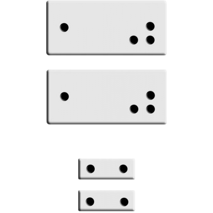 KIT SPACER WHITE x WIC4 MINI | Kit Αποστάτες / Βάση για Μαγνητική Επαφή KIT SPACER WHITE x WIC4 MINI | Kit Αποστάτες / Βάση για Μαγνητική Επαφή