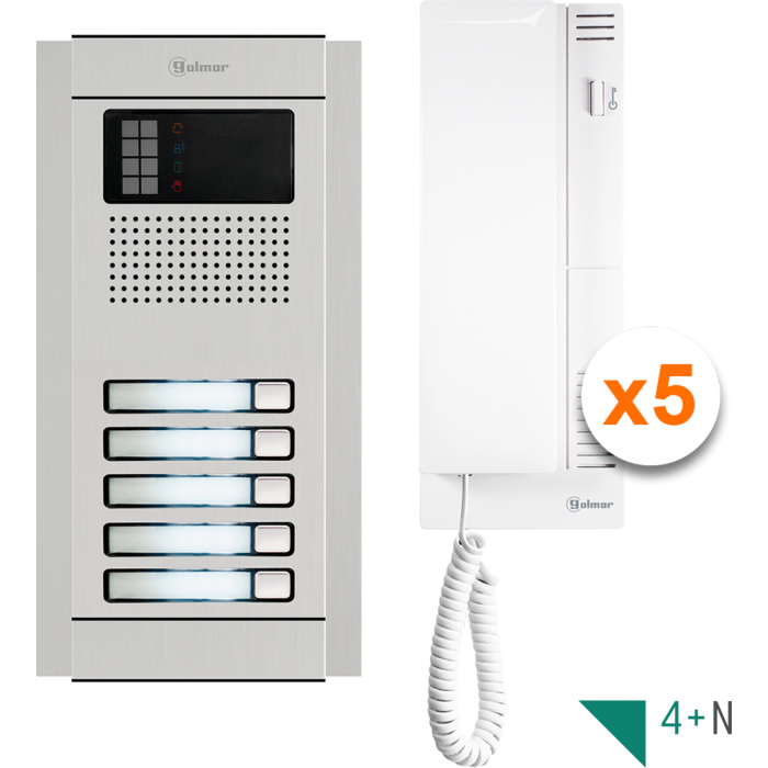 N4150/T-500 | Kit Θυροτηλεφώνου Nexa Compact ∙ 5 Κλήσεις