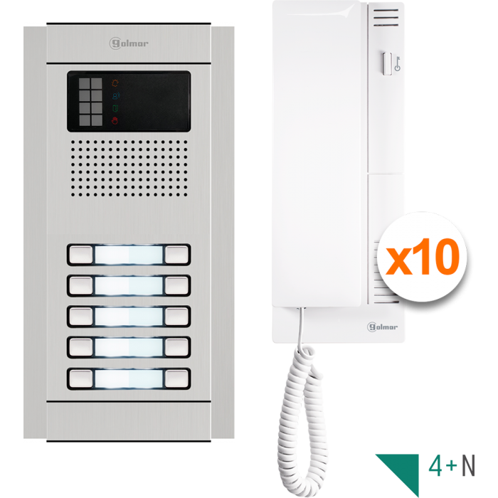 N4210/T-500 | Kit Θυροτηλεφώνου Nexa Compact ∙ 10 Κλήσεις
