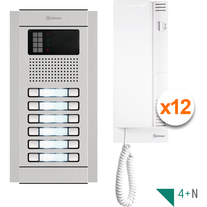 N4212/T-500 | Kit Θυροτηλεφώνου Nexa Compact ∙ 12 Κλήσεις N4212/T-500 | Kit Θυροτηλεφώνου Nexa Compact ∙ 12 Κλήσεις