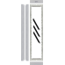 N6004/AL | Στήριγμα Μηχανισμών  1×4 | Nexa