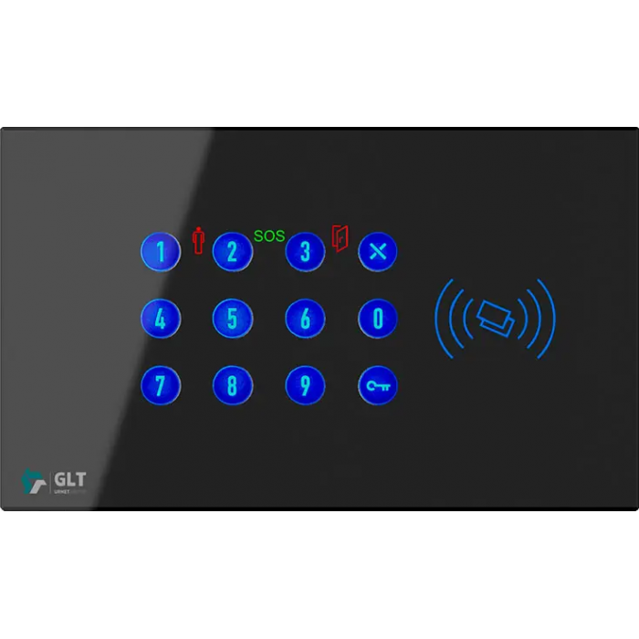 PN40/500 Πρόσοψη Αφής για Πληκτρολόγιο 1047/523 - Μαύρο