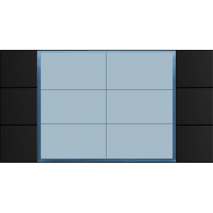 S3260/BK | Πρόσοψη με 6 Διπλά Πλήκτρα Κλήσης