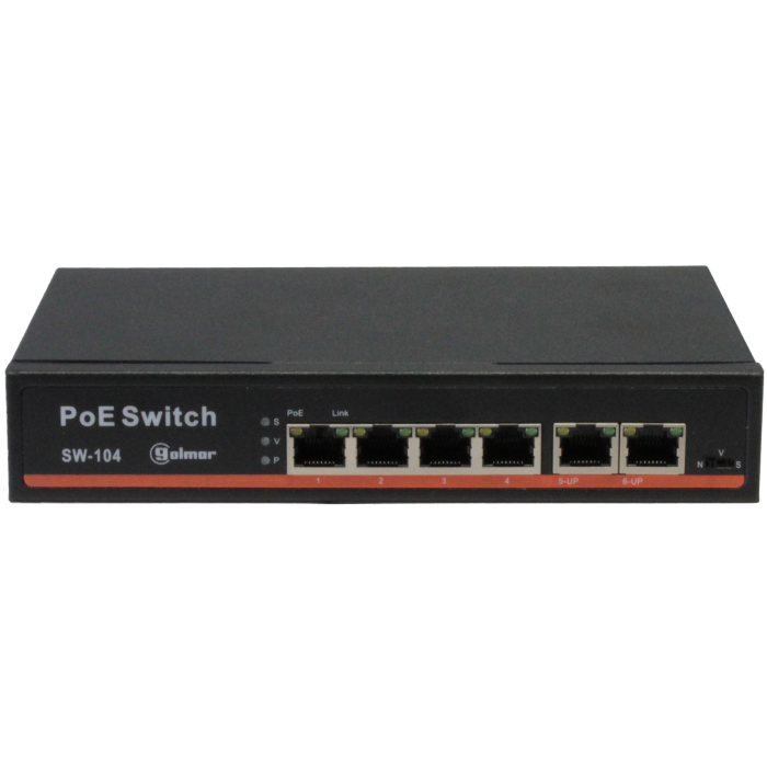 SW-104 Switch 4 Θυρών PoE SW-104 Switch 4 Θυρών PoE