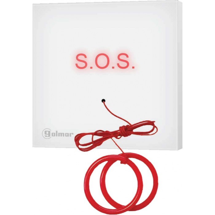 TA8/KSLBM Μονάδα κλήσης/συναγερμού S.O.S με κορδόνι για τουαλέτα με φωτεινή ένδειξη SOS