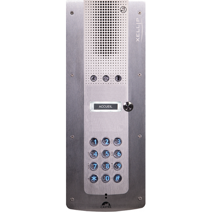 XE AUDIO 1B CLAV | Μπουτονιέρα Θυρομεγαφώνου Full IP/SIP ∙ 1 Πλήκτρο Κλήσης ∙ Πληκτρολόγιο 