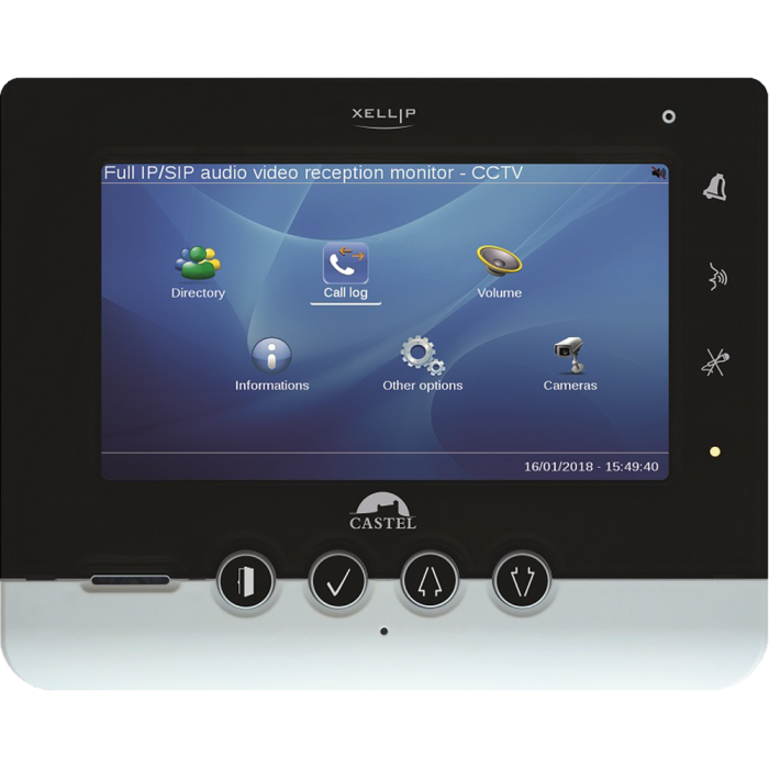 XE MONITOR CCTV | Έγχρωμη Οθόνη Αφής Full IP/SIP ∙ Προβολή Εξωτερικών Καμερών IP