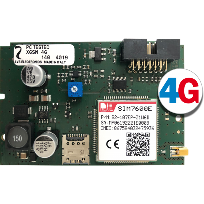 XGSM 4G Πλακέτα GSM/GPRS με τηλεφωνητή για δίκτυα 2G/3G/LTE/4G