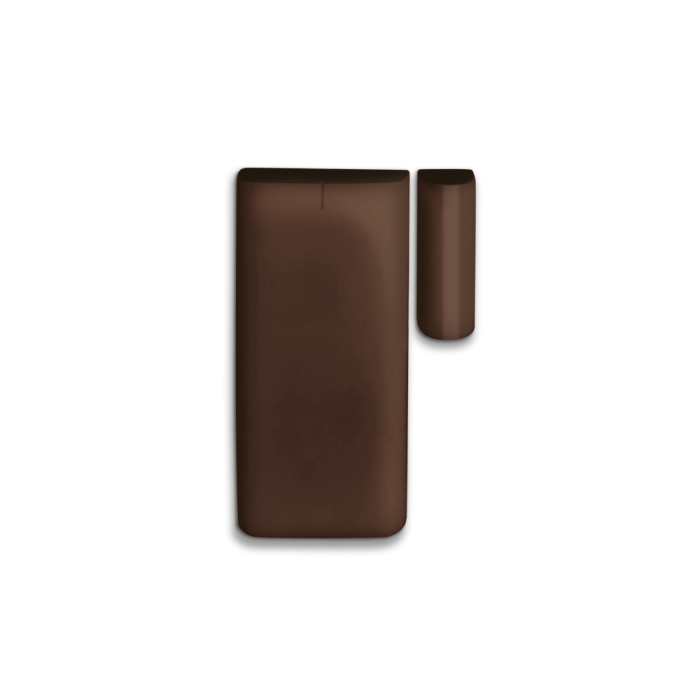 WIC 4 MINI B Αμφίδρομος ασύρματος πομπός 2 καναλιών με διπλή μαγνητική επαφή - καφέ περίβλημα