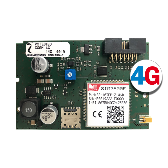 XGSM 4G Πλακέτα GSM/GPRS με τηλεφωνητή για δίκτυα 2G/3G/LTE/4G