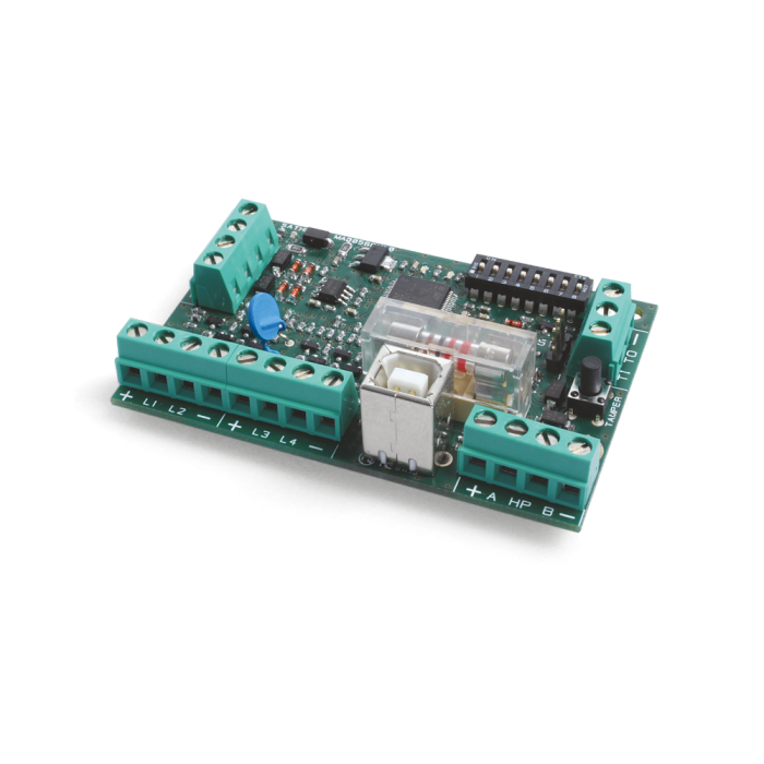 XSAT HP MINI Πλακέτα RS485 BUS για 32 ζώνες / συσκευές, με 4 προγραμματιζόμενες εξόδους